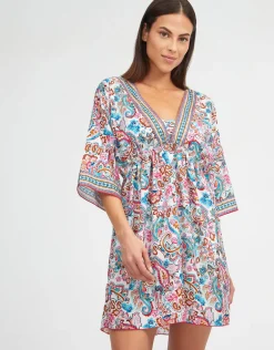 Laia Gathered Beach Dress