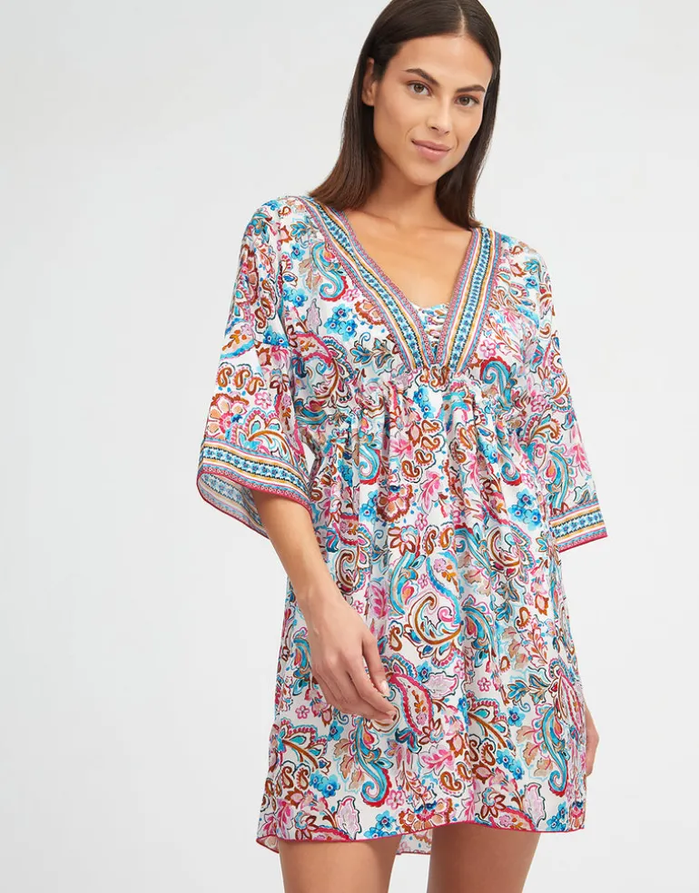 Laia Gathered Beach Dress