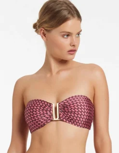 Lalita Bandeau Bikini Top - Orchid