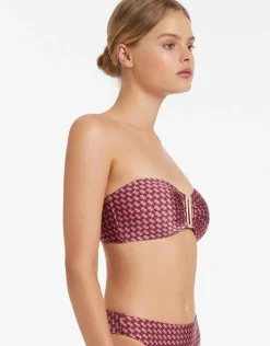 Lalita Bandeau Bikini Top - Orchid