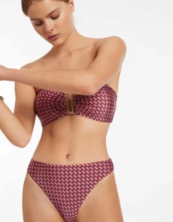 Lalita Bandeau Bikini Top - Orchid