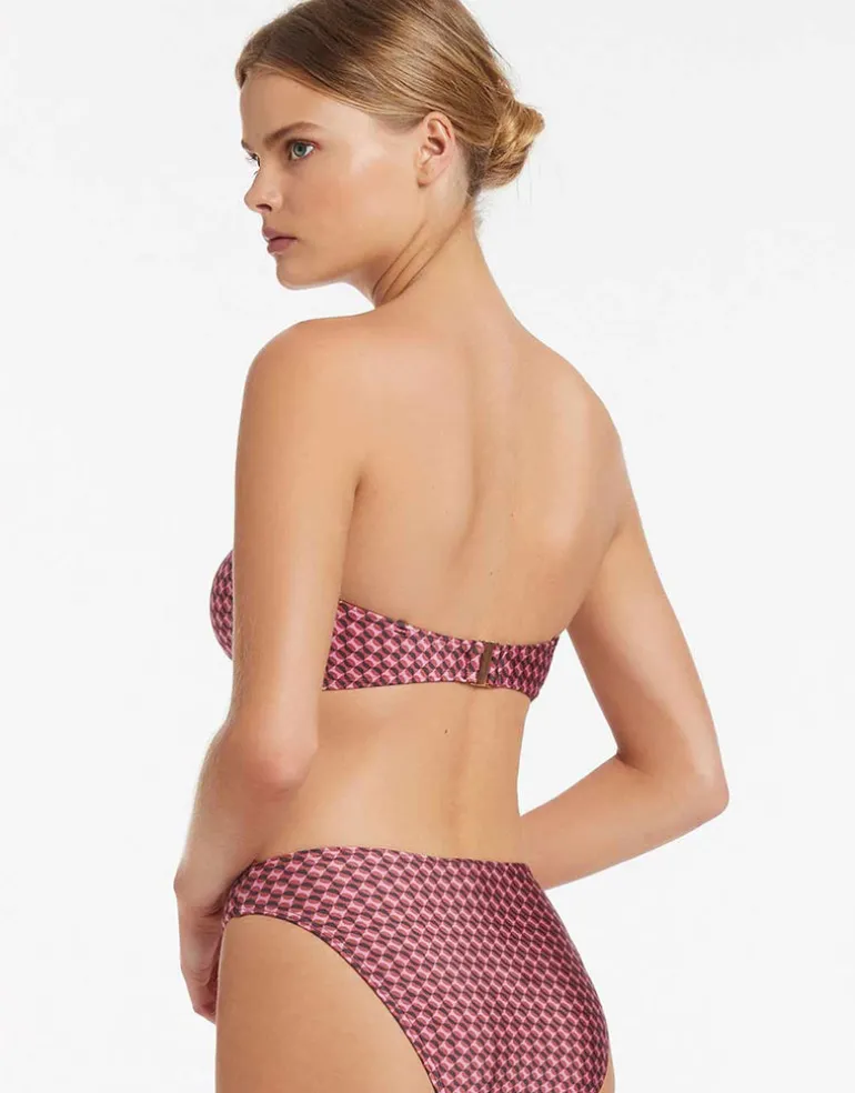 Lalita Bandeau Bikini Top - Orchid