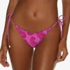 Leela Ripple Tie Bikini Pant - Pink