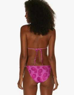 Leela Ripple Tie Bikini Pant - Pink