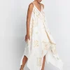 Lefkada Handkerchief Dress - Natural and Gold