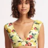 Lemoncello Cap Sleeve Bikini Top - Lemoncello