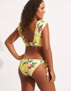 Lemoncello Cap Sleeve Bikini Top - Lemoncello