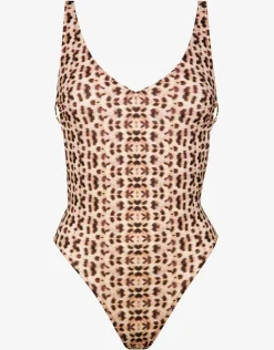 Leo Allures Tie Back Swimsuit - Wild Tropics