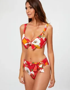 Lilia Underwire Bikini Top - Red