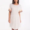 Little Llama Dress - White