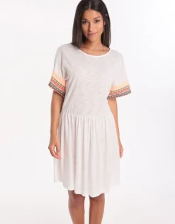 Little Llama Dress - White