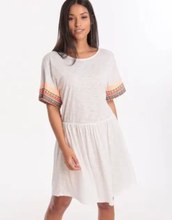 Little Llama Dress - White