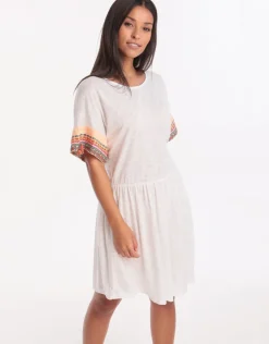 Little Llama Dress - White