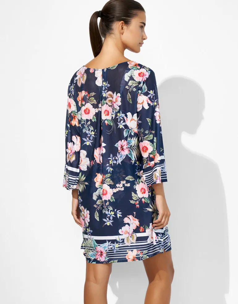 Lush Delight Tunic - Hibiscus Indigo
