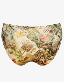 Lush Utopia Ruched Side Bikini Pant - Botanical Camo