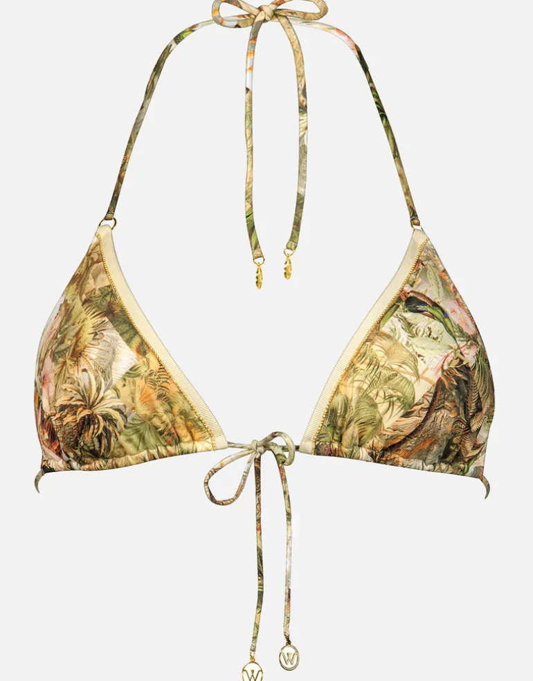 Lush Utopia Triangle Bikini Top - Botanical Camo