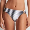 Luxe Stripe Ring Hipster Bikini Pant - Navy White