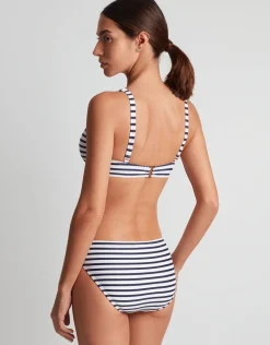 Luxe Stripe Ring Hipster Bikini Pant - Navy White