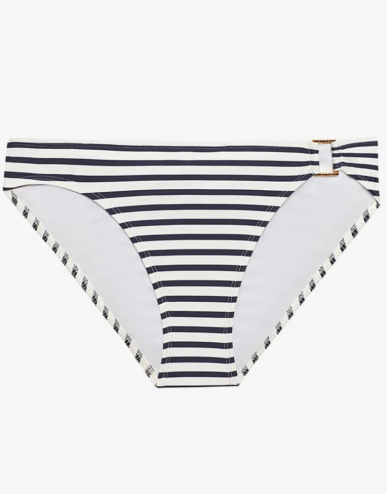 Luxe Stripe Ring Hipster Bikini Pant - Navy White