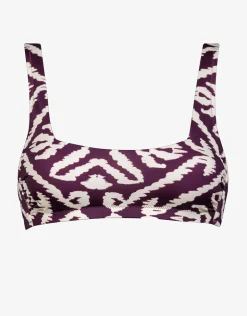 Makro Notion Bralette Bikini Top - Cream Aubergine