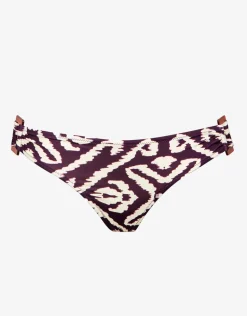 Makro Notion Ring Side Hipster Bikini Pant - Cream Aubergine
