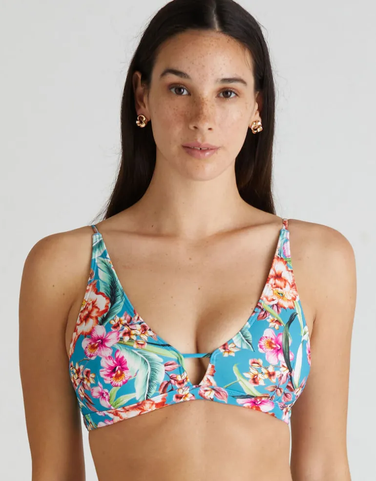 Melody Cara Bralette Bikini Top - Multi