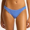 Mesh Effect Hipster Bikini Pant - Azure