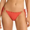 Messina Tie Side Bikini Pant - Flame