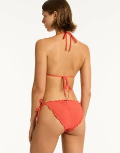 Messina Tie Side Bikini Pant - Flame