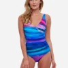 Midnight Light Surplice Swimsuit - Multi
