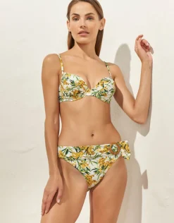 Mimosa Bikini Pant - White Summer