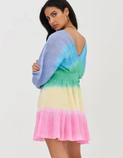 Mini Crinkle Clara Dress - Brights
