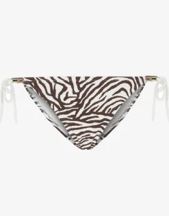 Namibia Rope Tie Side Pant - Brown/White