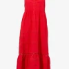 Numana Scoop Neck Dress - Red