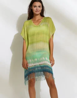 Ombre Flow Kaftan - Aqua Shades