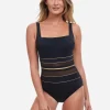 Onyx Square Neck Swimsuit - Black