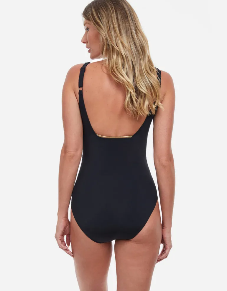Onyx Square Neck Swimsuit - Black