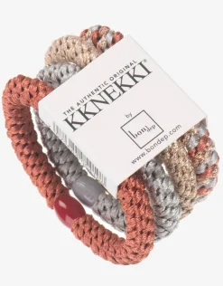 Original Hair Tie Bundle - Pale Gold, Silver and Dusky Coral