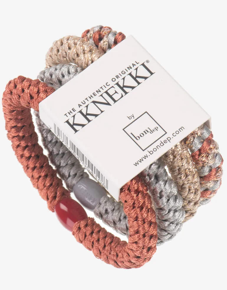 Original Hair Tie Bundle - Pale Gold, Silver and Dusky Coral