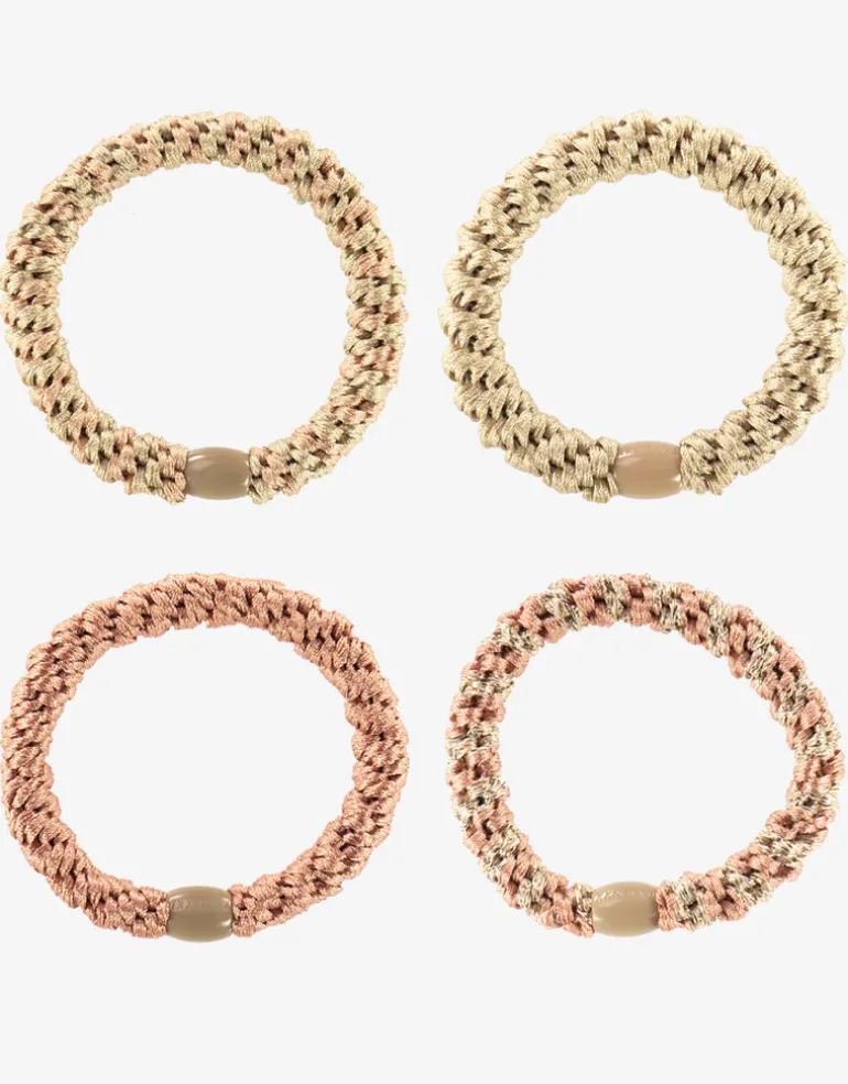 Original Hair Tie Bundle - Pinky Beige and Golds