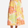 Palm Springs Shirring Skirt - Limelight