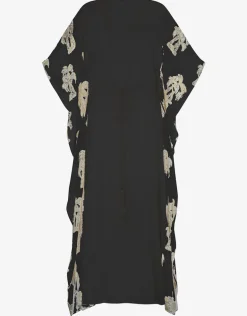 Palm Tree Kaftan - Black