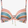 Pastel Sunset Underwired Bikini Top - Pink Stripe