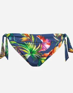 Plunge Tie Side Bikini Pant - Indigo Rainbow