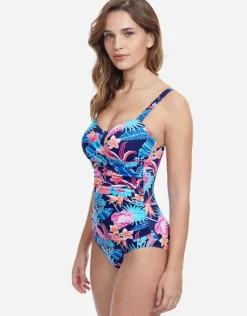Profile Bohemian Gypsy D Cup Swimsuit - Navy