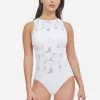 Profile Late Bloomer High Neck Swimsuit - White