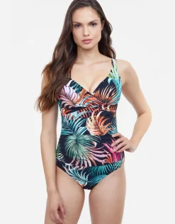 Profile Tropico V Neck Swimsuit - Black