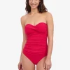 Profile Tutti Frutti Bandeau Swimsuit - Rose Red