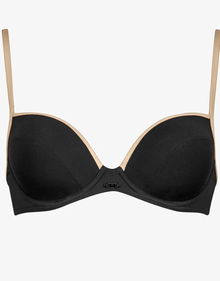 Pura Underwired Bikini Top - Black Camel