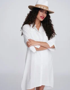 Recife Shirt Dress - White